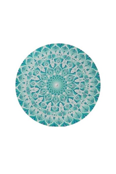 Ezera Pictură Mandala pe lemn, pictată manual, unică, 60 cm