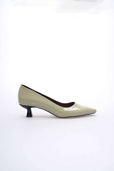 MARCHEO Alina Women's Green Patent Leather Heeled Shoes