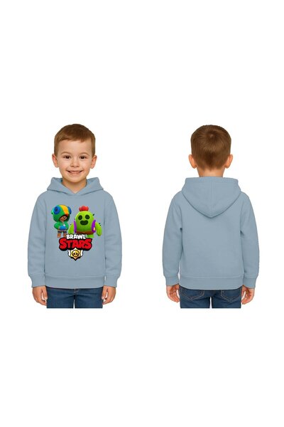 SEDİRLİ Tricou unisex cu imprimeu Brawl Stars pentru copii cu glugă, 3 fire, ...