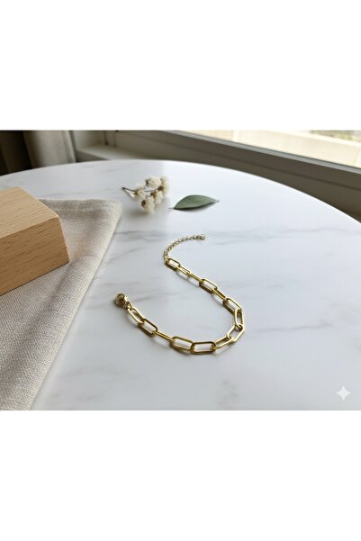 Çağla Accessories سوار رقيق أنيق بتفاصيل سلسلة دائرية