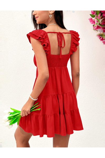 Sheya Shein mini dress, red