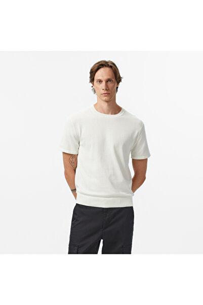 Calvin Klein Bisiklet Yaka Normal Beyaz Erkek Kazak LV04LC333GYAS_SS SUPIMA C...