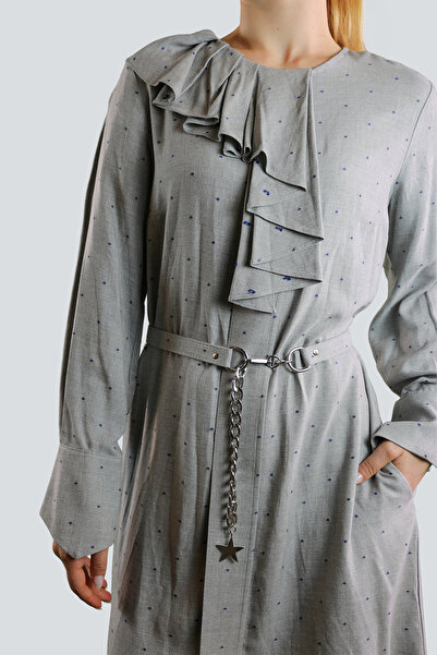 IDYL Collar Flange Belt Dress