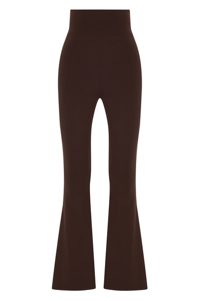DARK SEER Ds Lina Brown Spanish Leg Trousers Are Relaxed Fit, High Waist, Shaping / Sculpting and Flexible