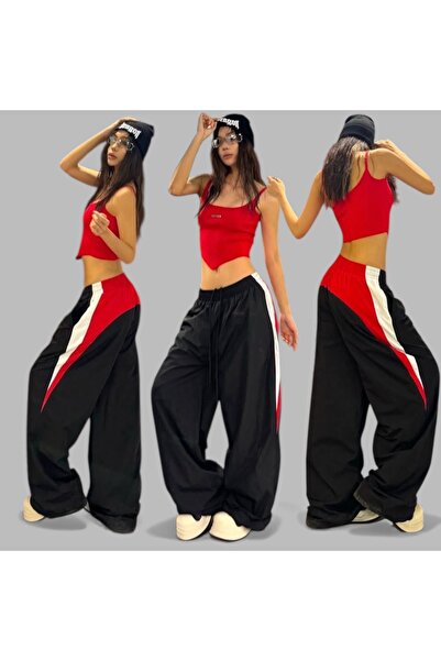 DEEFWEAR Y2k Baggy Unisex Parachute Pants