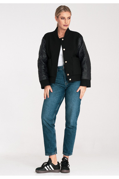 Figl Women's bomber jacket - Bomber jacket - black bomber jacket for women M1097 size S/M