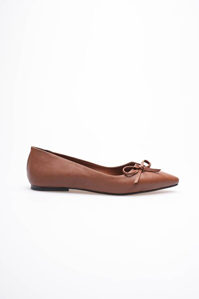 MARCHEO Clara Women's Tan Ballerina Shoes