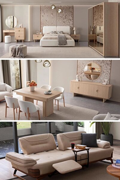 Neef Living PANAMA DÜĞÜN PAKETİ (YATAK ODASI/YEMEK ODASI/KOLTUK TAKIMI)