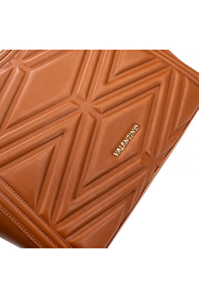 Valentino Bags Souvenir Quilted Faux Leather Shopper Bag - Cinnamon Brown