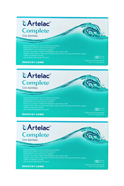 Bausch & Lomb Artelac Complete Damla 30 Flakon 0.5 ml 3 Adet