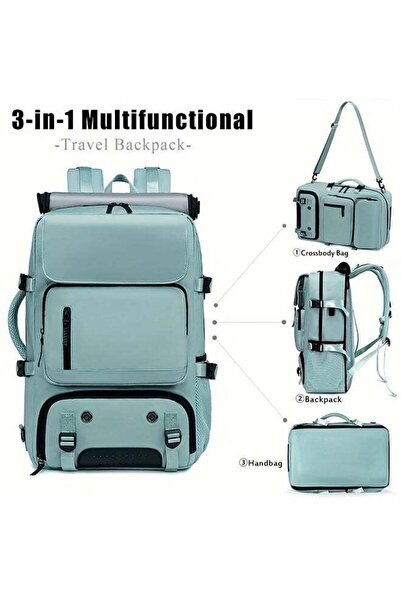 WINEENEE Large-Capacity Backpack for Men & Women with Shoe Compartment & USB Port