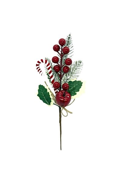 OEM Decorative Christmas sprig with cranberries, leaves and silicone fir