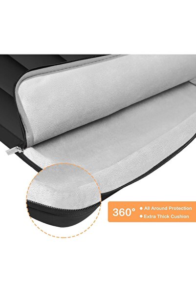 Generic MOSISO 360 Protective 15-16 inch Puffy Laptop Sleeve 15.6 inch - Black