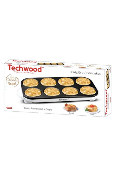 Techwood TCP-800 Mini aparat de clătite, 8 bucăți, 1500W
