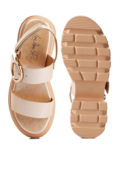 london Rag Women Metallic Chunky Sandals in Silver