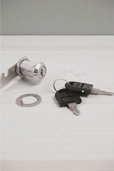 MH MiniHediye Cabinet Drawer Lock Latched Drawer Lock with 2 Keys Furniture Cabinet Lock Metal