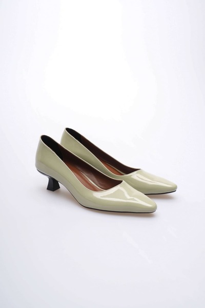 MARCHEO Alina Women's Green Patent Leather Heeled Shoes