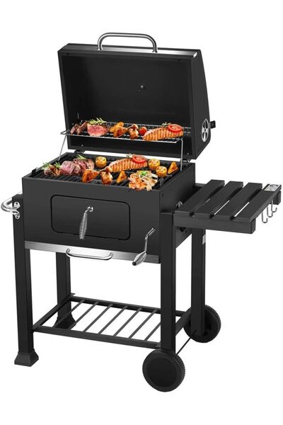 Waite Payging شواية فحم، شواية حديقة رئيسية - شواية فحم للشواء في الهواء الطلق، نزهة، طهي الطعام في الفناء الخلفي