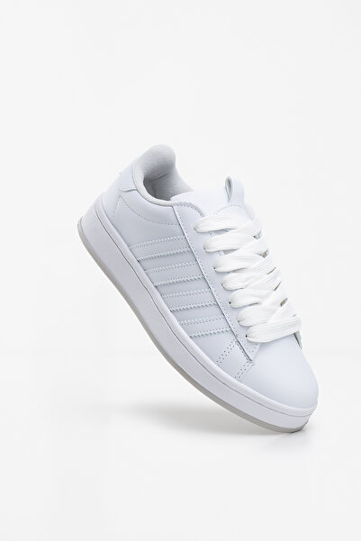 Shupe Women's White Sports Shoes Sneaker