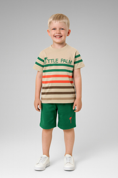 CiciTime Çocuk Modası Boys Long Sleeve Casual Bottom Top Set for Nursery and School