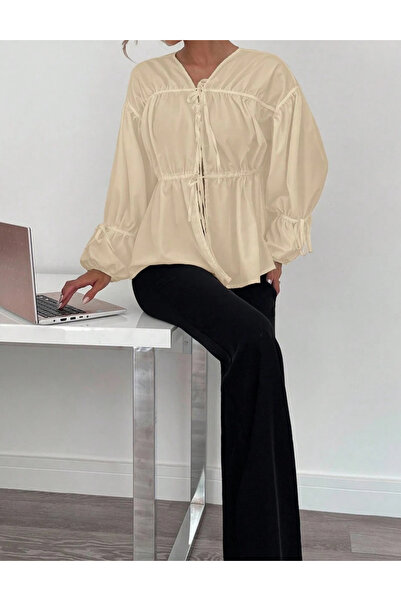 Sheya Shein shirt, beige