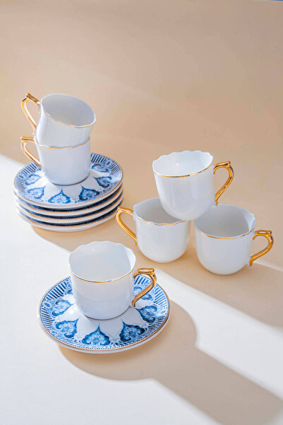 ACAR Henrietta 6 Kişilik Kahve Fincan Takımı - 90 ml