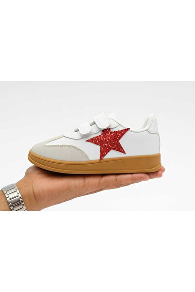 amazoondesing Pantofi sport pentru fete cu bandă Daily, strălucitori, cu stea...