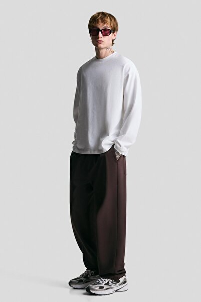 Bershka Straight-fit tailored jogging trousers