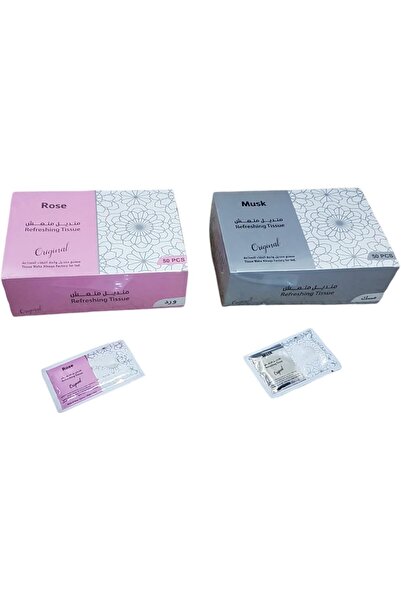 Generic Fragrant Musk Hand Wipes - Box of 50 Individually Wrapped