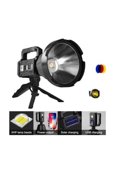 Altul Lanternă puternica trepied cu panou solar