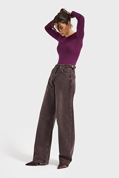 its basic Women's Dark Denim Color 2W5-16 Super Baggy Fit 100% Cotton Loose Fit Denim Jean