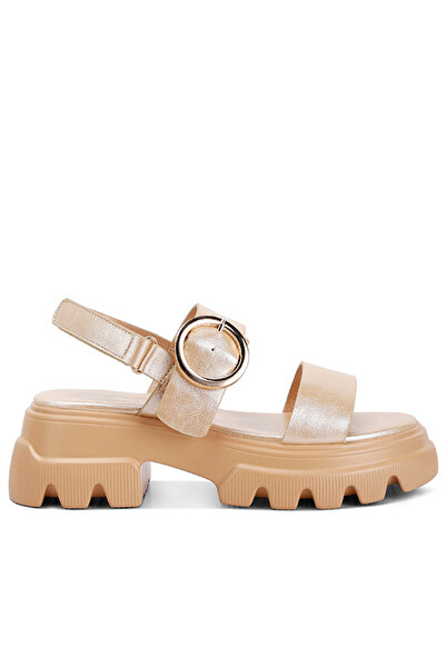 london Rag Women Metallic Chunky Sandals in Silver