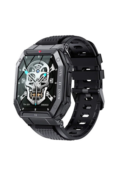 Salpido Smartwatch with 1.85” HD Display, BT 5.0, SW-10 - Activity Tracker Smartwatch - Black