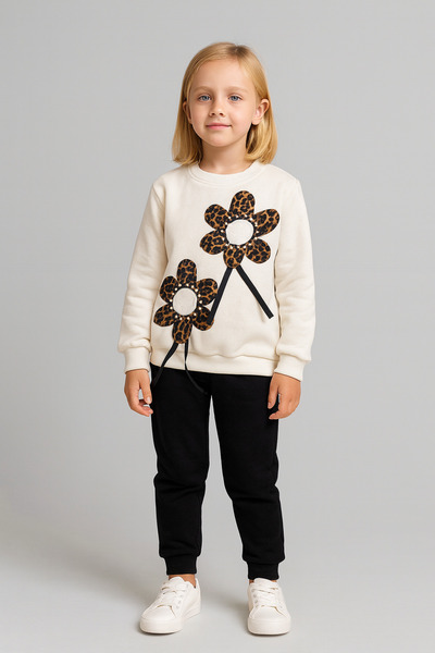 Cici kız Baby Junior Girl's Seasonal Top and Bottom Set with Frilly Sleeves