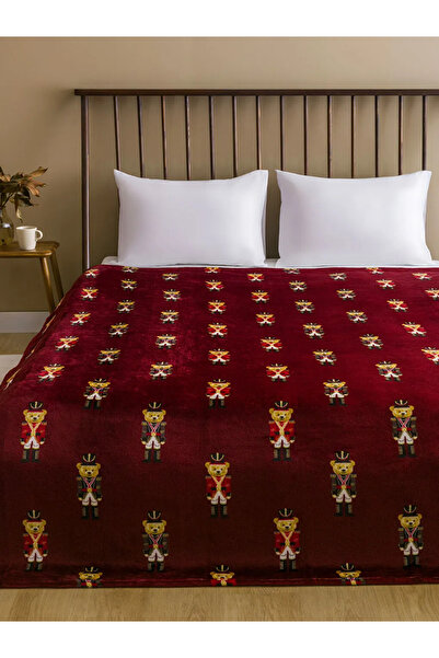 LC Waikiki Karışık Ayı Teddy Baskılı Çift Kişilik Battaniye