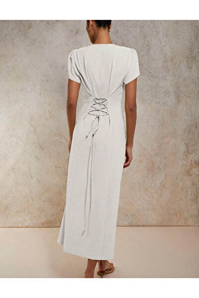 Sheya Shein midi dress, cream