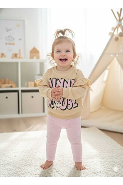 Laura Baby Sevimli Desen Kız Bebek Çocuk Alt Üst Takım