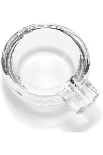 The Bros Cigar Ashtray Glass Circular Large Mouth - Transparent