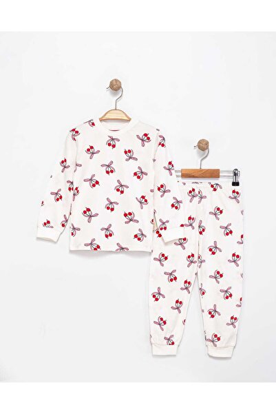 kidsense Cherry Patterned Girl's Pajama Set