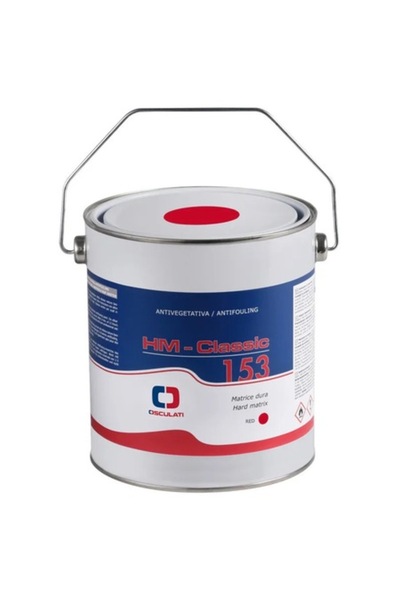 OSCULATI Vopsea Antifouling HM Classic 153 Osculati, Red, 2.5 l