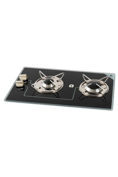 OSCULATI Gas hob, 2 pyroceramic burners, 500 x 300 mm -