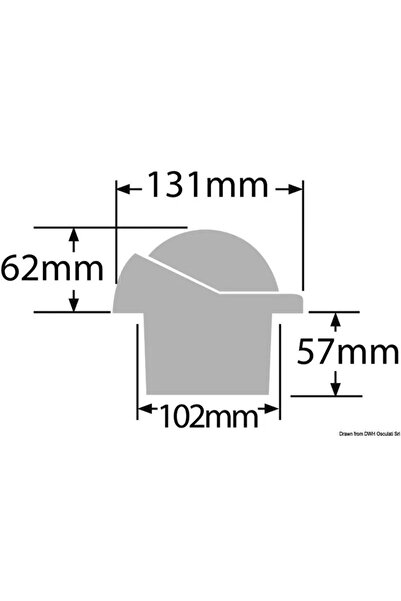 OSCULATI Ritchie Helmsman Helm Compass, 3 inch, 24V Night Illumination, Front-Top Combo Dial, Black