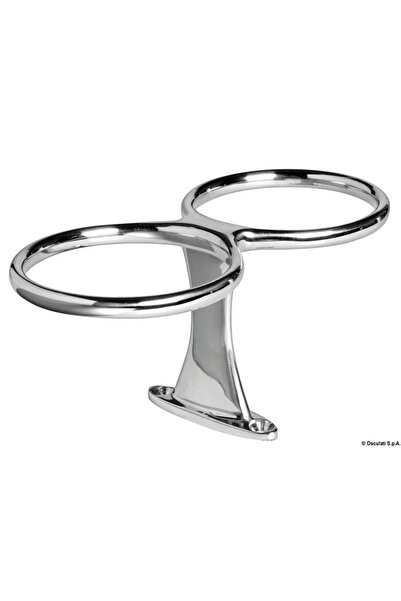 TNG Outdoor AISI 316 Stainless Steel Cup Holder, Screw Mount, 1 Cup, 106x106 mm, Max Glass Ø 90 mm