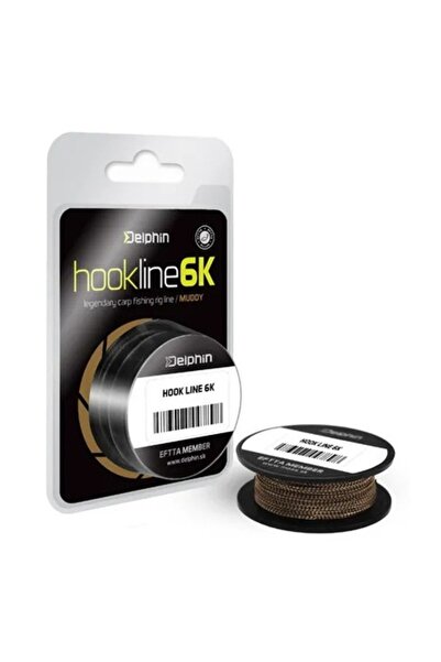 DELPHİN Fir împletit Hookline 6K maro noroios, 20 m, 25 lbs, 0.12-0.50 mm