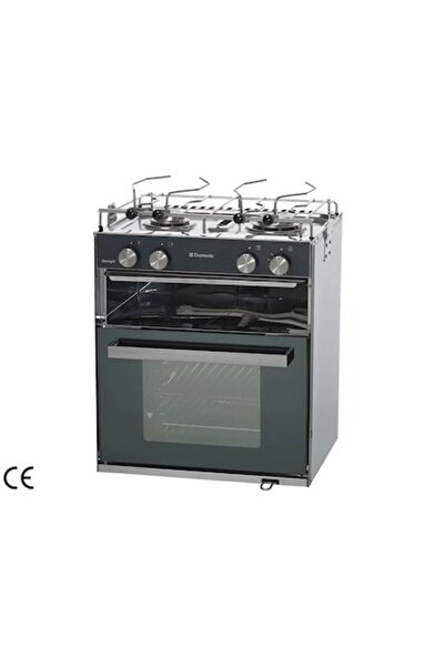 GFN Stainless Steel Cooker with Oven, Compact Design, Transparent Safety Door, Includes Support Kit and