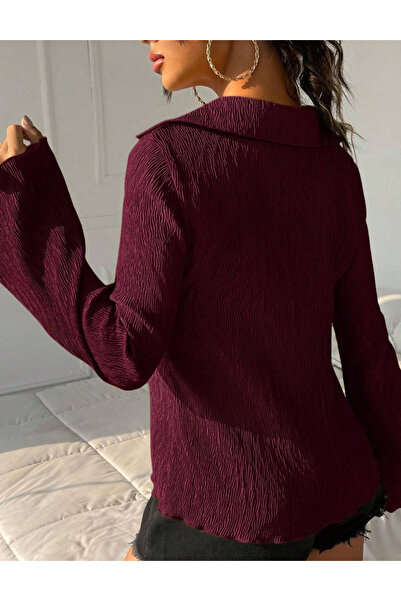 Sheya Shein shirt, cherry red