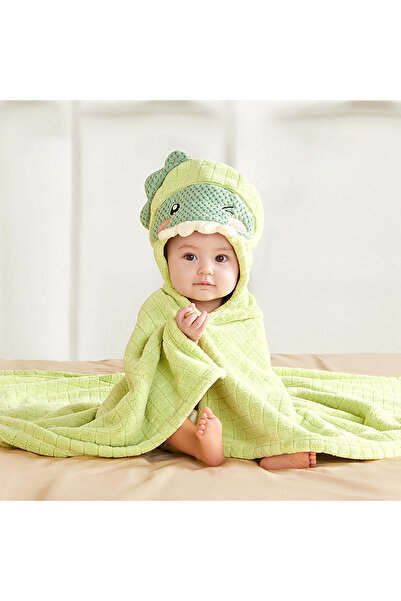 Ominii Baby bath towel, toddler bathrobe, newborn blanket, super soft and absorbent hooded swaddle blanket