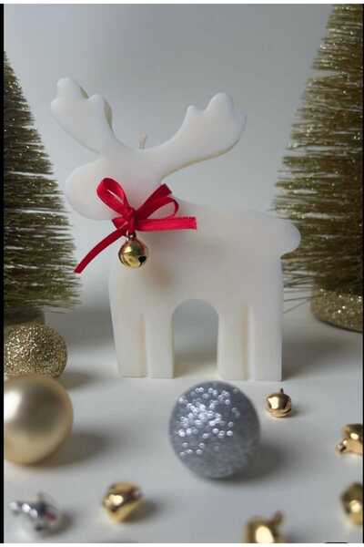 Handmade Decorative Christmas scented soy wax candle - Little Reindeer