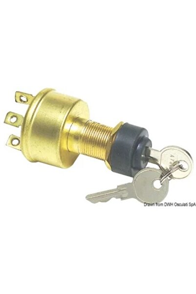 OSCULATI Cheie de contact impermeabilă, 4 poziții, alamă