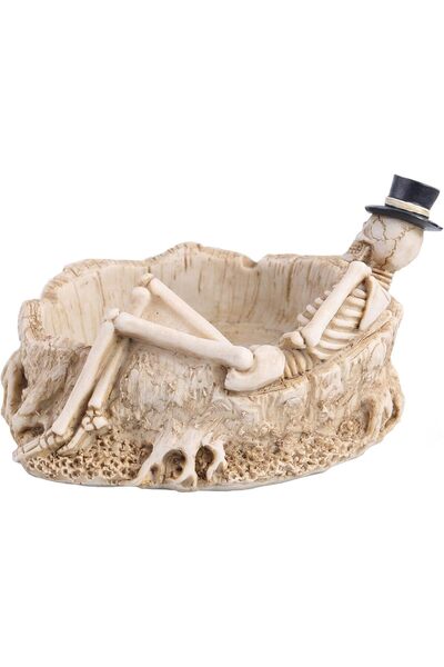 The Bros VOVCAMLS Creative Skull Shape Ashtray, Cute Funny Cigarette Ashtray for Home & Patio